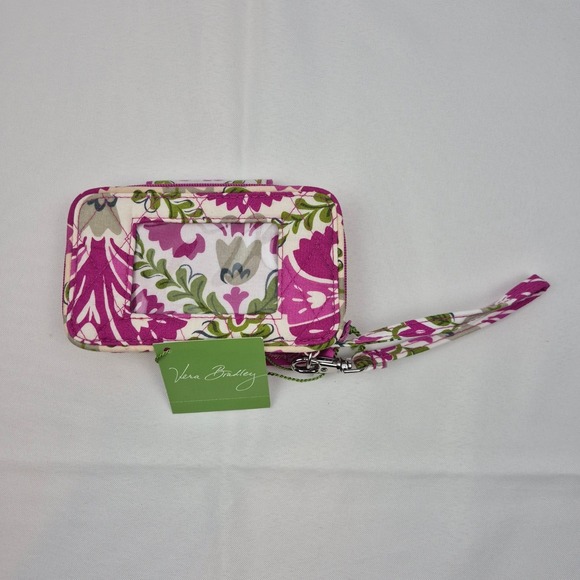 Vera Bradley Smartphone Wristlet Julep Tulip Floral Quilted Wallet NWT 6 x 4" - Picture 3 of 11